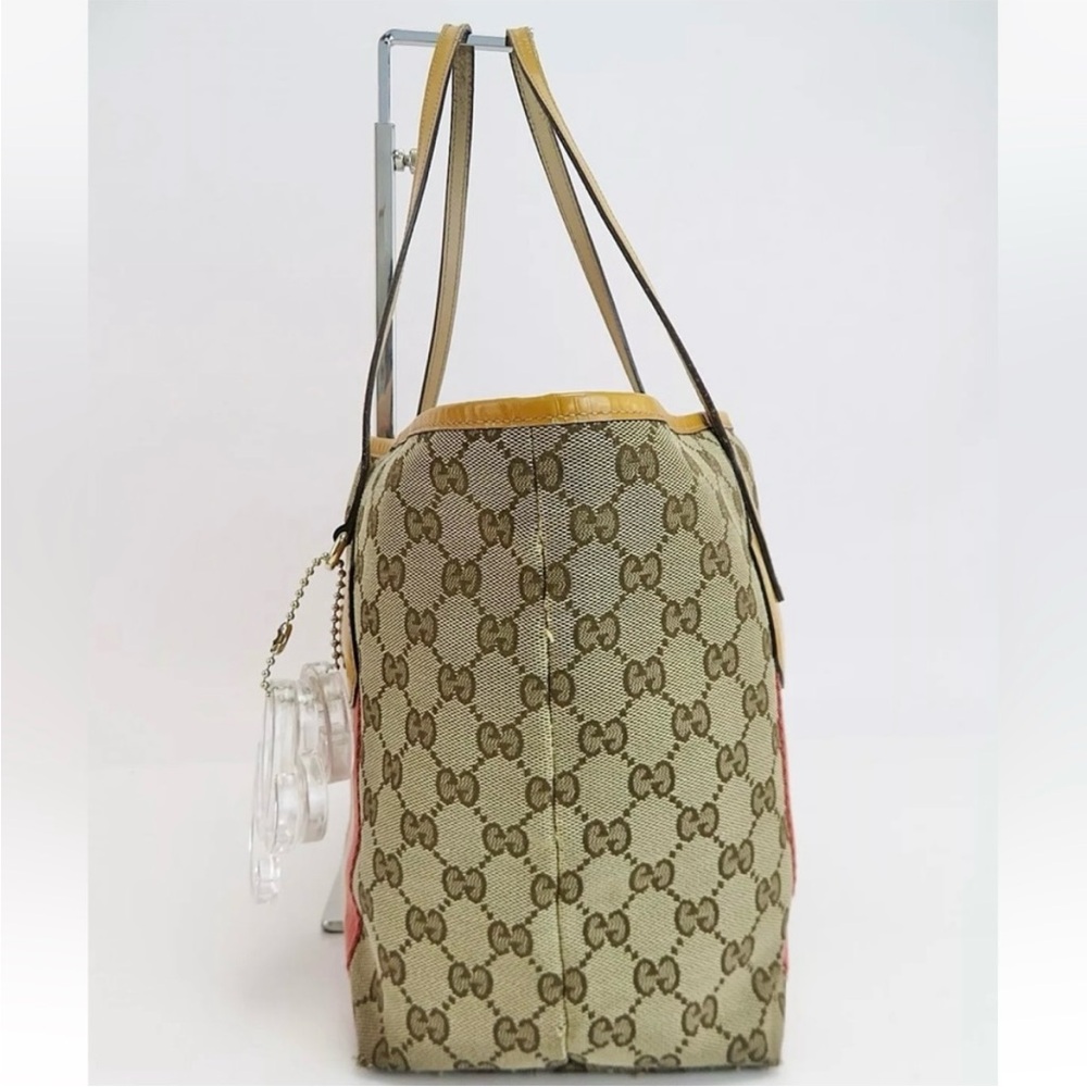 Authenticated Gucci Jolie Web Sherry Shoulder Bag Tote Handbag - Picture 5 of 15